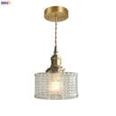 GobekUsa Green Glass LED Hanging Light Fixture Copper Socket Modern Pendant Lamp