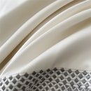 GobekUsa 1000TC Egyptian Cotton Embroidered Bedding Set, Queen King Size Duvet Cover Set