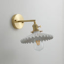 GobekUsa Ceramic LED Wall Lamp Pull Chain Bedroom Bathroom Mirror Light