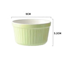 GobekUsa Ceramic Baking Bowl 3.5 Inch High Temp Resistant Dessert Pudding Bowl