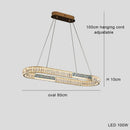 GobekUsa Crystal Ring Ceiling Chandelier | Stainless Steel | Luxury Home Decor