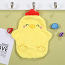 GobekUsa Cartoon Animal Shape Coral Velvet Hand Towel for Kids, Absorbent Kitchen Bathroom Cleaning Towels