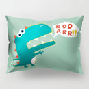 GobekUsa Cartoon Dinosaur Pillowcase for Home Decor and Kids Bedroom