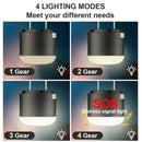 GobekUsa 4-in-1 Rechargeable LED Camping Lantern with Fan & Spray