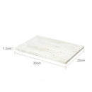 GobekUsa Beige Travertine Marble Bathroom Set - Soap Dispenser Toothbrush Holder Tissue Box