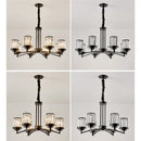 GobekUsa Black Art Crystal Chandelier for Luxury Living Room Bedroom Lighting Fixtures