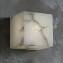GobekUsa Cube Marble Wall Lamp Natural Stone LED Sconce for Bedroom and Hallway Lighting