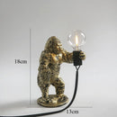 GobekUsa Gorilla Night Light Indoor Decor Resin Small Lamp