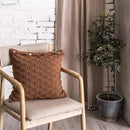 GobekUsa Knit Pillow Cover Nordic Style Button Open Grey Ivory Coffee