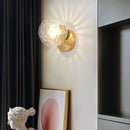 GobekUsa Gold Glass Ball LED Wall Light for Living Room Bedroom Bathroom Decor