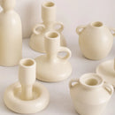 GobekUsa Geometric Ceramic Candle Holder Set - Decorative Home Decor Ornaments