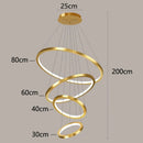 GobekUsa Nordic Home Decor Stair Chandelier Living Room Bedroom Dining Room Lighting