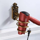 GobekUsa Bronze Carved Bath Accessories Set: Shelf, Towel Rack, Paper Holder, Toilet Brush Holder
