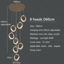 GobekUsa Circle Ring LED Chandelier Light for Luxe Living Spaces
