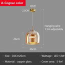 GobekUsa Glass LED Pendant Chandelier for Dining Room Bar Bedroom Decor