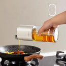GobekUsa Automatic Glass Oil Pot Seasoning Bottle - Kitchen Cooking Vinegar Dispenser