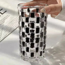 GobekUsa Black Rattan Frame Glass Cups Set - High-Value Drinkware Gift