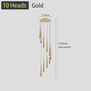 GobekUsa Black LED Ceiling Chandelier: Stylish Staircase Lighting for Home Decor & Living Room