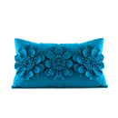 GobekUsa 3D Velvet Flower Pillow Covers in Yellow Beige 45x45cm