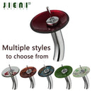 GobekUsa Glass Rocker Handle Basin Faucet, Waterfall Mixer Taps, Chrome Finish