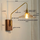 GobekUsa Copper Ceramic LED Wall Lamps Modern Style for Bedroom Living Room Bar