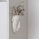 GobekUsa Abstract Human Face Ceramic Vase Plant Pot Room Decoration
