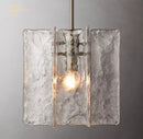 GobekUsa LED Glass Pendant Light, Modern Small Chandeliers for Bedroom, Dining Room, Kitchen Island