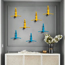 GobekUsa Bungee Jumper Wall Sculpture: Industrial Style Sporty Figurine for Living Room Decor
