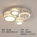 GobekUsa Crystal LED Ceiling Fan Remote Control Modern Bedroom Light Fixtures