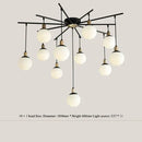 GobekUsa Art Glass Ball Molecule Chandelier for Living Room, Children's Room, Study & Home Decor