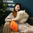 GobekUsa Cartoon Animal Throw Pillow Blanket: Two-in-one Multi-functional Home Office Summer Blanket