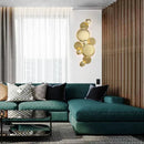 GobekUsa Large Metal Gold Wall Sconce Lamps LED Modern Luxury Home Decor Light