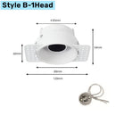 GobekUsa Double Head Square LED Downlight Mounting Frame for GU10/MR16 Spotlights