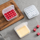 GobekUsa Japanese Flip-Top Refrigerator Storage Box for Butter, Cheese Slices, and Spices