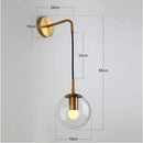 GobekUsa Glass Ball LED Pendant Light Modern Chandelier for Living Room Decor