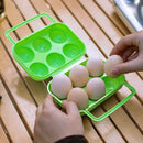 GobekUsa Egg Holder Storage Box: Modern Plastic Container with 6/12 Grids