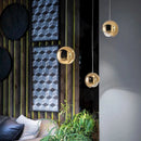 GobekUsa Gold Chrome Ball Pendant LED Light for Kitchen, Bedroom, Dining Room