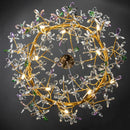 GobekUsa Crystal Flowers Chandelier Gold LED Tree Branch Luxury Chandelier