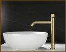 GobekUsa Brushed Gold Basin Faucet - Single Handle, Deck Mounted Cold & Hot Water Mixer