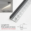 GobekUsa 1m Trimless LED Aluminum Profile for Hidden Backlighting Linear Strip Light