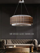 GobekUsa Crystal Chandelier: Elegant Dimmable LED Light Fixture for Living Room & Dining Décor