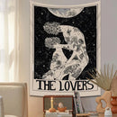 GobekUsa Lovers Tarot Tapestry for Spiritual Wall Decor and Astrology Enthusiasts