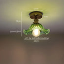 GobekUsa Green Stripe Glass Pendant Lamp Fixture for Home Decor & Kitchen Lighting