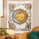 GobekUsa Celestial Sun Moon Tapestry Wall Hanging for Home Decor and Boho Aesthetic