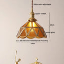 GobekUsa Green Glass LED Pendant Lights Modern Hanging Lamp Home Decor
