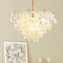 GobekUsa Glass Flower Princess Room LightLux Postmodern French Cream Wind Lamp