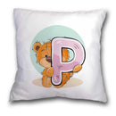 GobekUsa Cute Cartoon Bear Animal Pillow Case Cushion Cover for Sofa, Children Room Decor