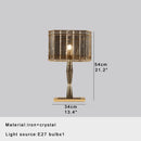 GobekUsa Crystal Bar Table Lamp Luxury Dimmable 2700K Desk Light Elegant Home Decor