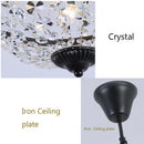 GobekUsa Crystal Chandelier Pendant Lamp for Dining Room and Living Room
