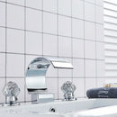 GobekUsa Crystal Handle Gold Basin Faucet Set, Hot Cold Water Mixer Tap